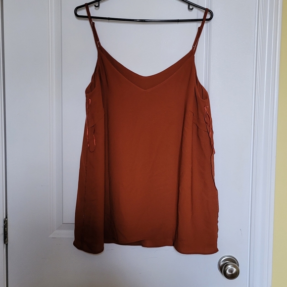 Addition Elle camisole tank top lingerie undershirt blouse shirt layered chiffon - Picture 3 of 8